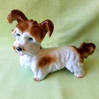 Német  porcelán kutya szobor