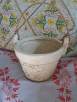 Retro ceramic bowl 8. (Butter color, with ears)
