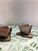Modern ceramic coffee cups (2pcs)