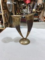 Horn candle holder