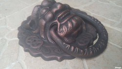 Original oriental foo chinese lion dragon dog door knocker cast iron non wrought iron