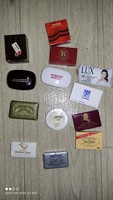 Vintage gyűjtői ritka mini/hotel szappan 13 darab együtt