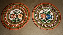 Mezőtúr glazed ceramic plates