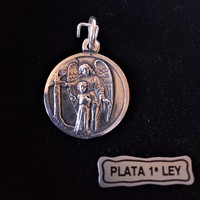 Védelmező angyalkás medál Málagából - sterling ezüst, unisex ékszer