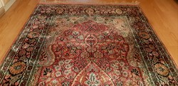 Kézi csomózású Kashmír Selyem perzsa szőnyeg