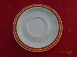 Lowland porcelain coffee cup placemat, brown striped, diameter 13 cm. He has!