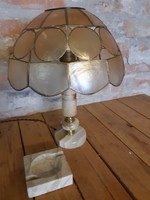 Table lamp - Mary with glass cover - ashtray