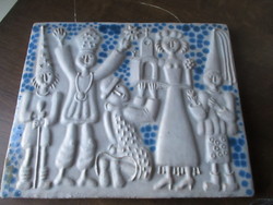 Borsodi Ágnes Papp Jánosné keramikus nagyon szép régi fali kerámiája