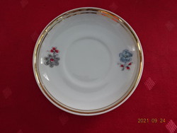Raven house porcelain coffee cup saucer, diameter 9.5 cm, with gray and blue flowers. He has!