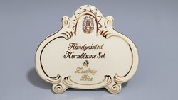 Zsolnay kézzel festett porcelán cégér