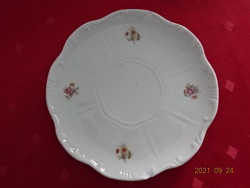Zsolnay porcelain teacup coaster, antique, shield sealed, diameter 15.7 cm. He has!