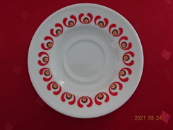 Great Plain porcelain coffee cup placemat, red pattern, diameter 11 cm. He has!