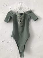 Topshop pasztell zöld body