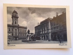 D184297   Régi képeslap  Komárom Klapka tér  1940's