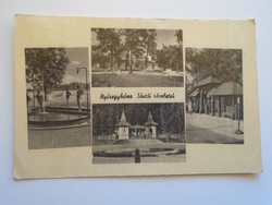 D184375  Régi képeslap Nyíregyháza  Sóstói részletek  1956