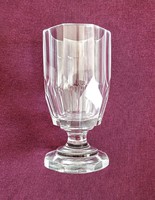 Antique Bieder glass bottle with base 13cm
