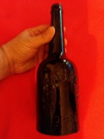 Antik ritka formájú ST.STEFANUS BIER Szent István sörös üveg 0,5 l  a képek szerint