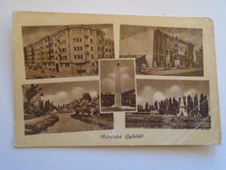 D184330 old postcard from Győr - p1956