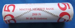 Magyar Nemzeti Bank 50x50Ft rolniban bontatlan, 2007.Római szerződés, mindkét vége egyforma.
