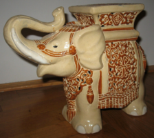 Old numbered openwork ceramic elephant