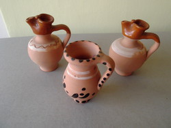 Ceramic mini-jugs for sale! 3 pcs