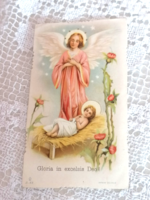 Régi szentkép, imakönyvbe 1940.  10.  "Dicsőség Istennek a mennyekben"