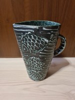 Gorka géza ceramic fish jug with spout