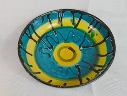 Retro craftsman ceramic decorative plate, offering laborcz monica