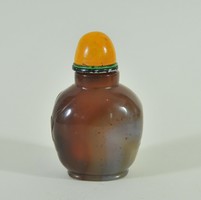 Antique Chinese Carved Agate Tobacco Box