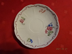 Zsolnay porcelain coffee cup placemat, antique, shield stamped, feathered. He has!