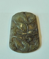 Hand carved jade pendant