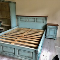 Vintage antikolt Ónémet francia ágy.