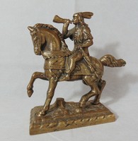 Breath leader bronze equestrian statue