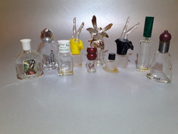 Vintage ritka mini parfümös üveg tíz darab darabár
