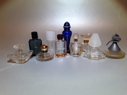 Vintage mini parfümös üveg 10 darab együtt