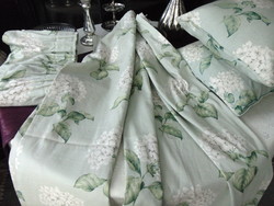 Laura Ashley Hydrangea Floral Textile Set (Pillows, Curtains)
