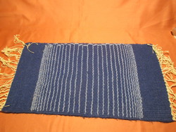 Kis gyapjú szőnyeg - kék-fehér