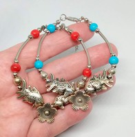 Sale! Tibetan silver colored beaded bracelet in 2 colors