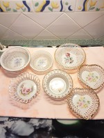 Collection - cluj porcelain, wonderful lacy plates - 7pcs