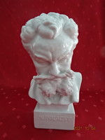 Herend porcelain figural statue, bust of Munky. He has!