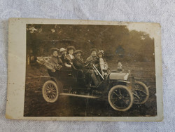 Old photo, car, postcard size