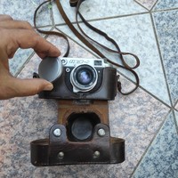 Fed. 2 fényképezőgép fémvàzas, eredeti tok,porvédő