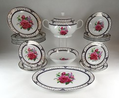 1G073 marked pink porcelain tableware 20 pieces