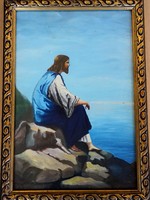 Fk/110 - Simalya Ferenc - Jesus on the shore of Lake Genezáret