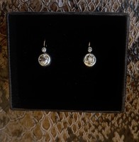 About 1 forint! Antique button brilliant earrings, 1.1 Carat!