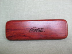 Coca-cola advertising wooden pen holder