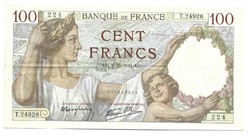 100 frank francs 1941 Franciaország