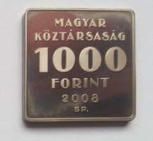 1000 forint 2008 - Puskás Tivadar a telefon hírmondó feltalálója - EMLÉKÉREM
