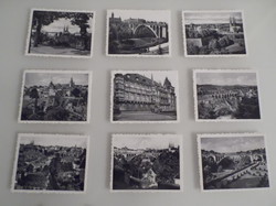 Képeslap - 1950 évek - LUXEMBURG - 10 db - BORÍTÉKBAN - 9 x 7 cm - SZÉP ÁLLAPOT