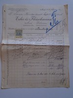 Av835.2 Erber and fleischmann arad -debreczen 1914 bill - nándor lántz temesszépfalu